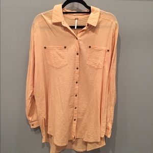 Free People textured button down